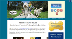 Desktop Screenshot of bigpawpets.com